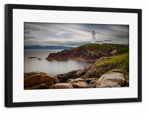 Poster mit Rahmen schwarz "Fanad Head in Irland" artboxONE - Natur,Architektur