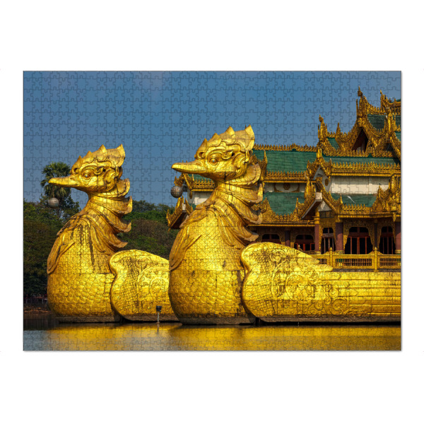 Puzzle Ravensburger "Königliche Barke Myanmar" artboxONE - Architektur