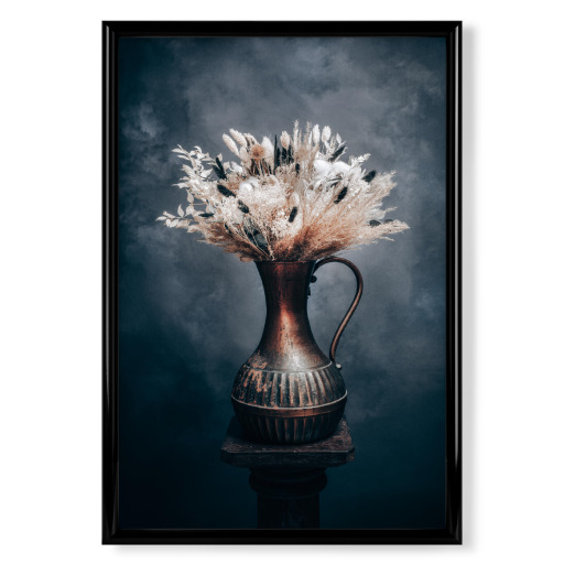 Trockenblumenstrauß Schwarz Weiß Trockenblumenstrauß Schwarz Weiß