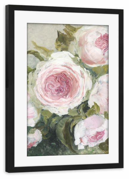 Poster mit Rahmen schwarz "Freyia malerischer Blumenstrauß" artboxONE - Floral