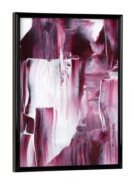 Poster mit schwarzem Rahmen "Paradox Acryl" artboxONE - Abstrakt - Viva magenta,Magenta,Textur,Acryl,Abstrakt