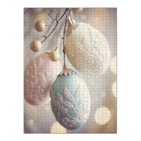 Puzzle Ravensburger "Pastel Eggs" artboxONE - Floral,Für Mama - Ostern,Ei,Eier,Bokeh,Fotografie,Pastell,Pastelles,Verzierung,Treechild - Bild ostern