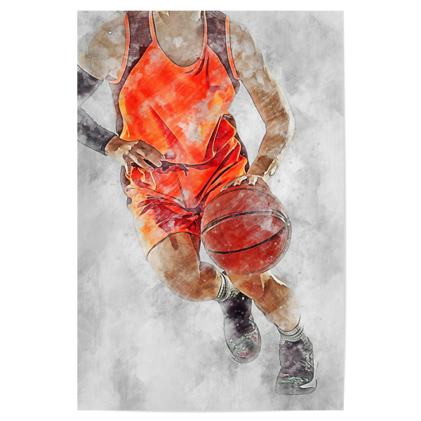 Poster 30x20 cm "Basketball 9 (matart)" artboxONE - Sport - Basketball,Korb,Ball,Basketballspieler,Nba,Spieler,Team,Sport