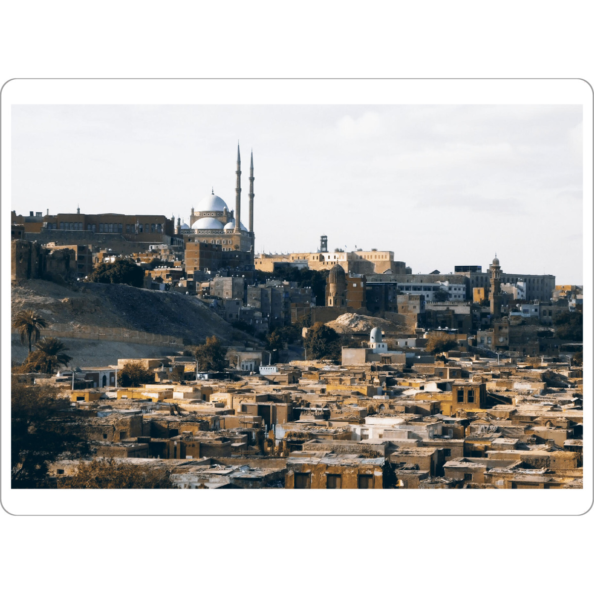 Tischset "Kairo, Blaue Moschee + Totenstadt" artboxONE - Städte,Reise,Architektur,Reise / Afrika,Reise / Länder