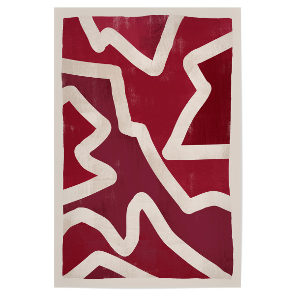 Poster 30x20 cm "Abstraktes Magenta" artboxONE - Abstrakt,Geometrie