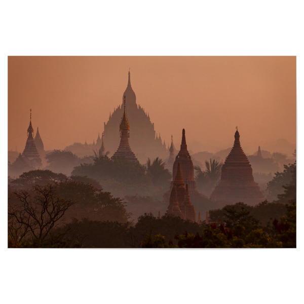 Poster 30x20 cm "Mystisches Bagan" artboxONE - Natur,Reise,Architektur