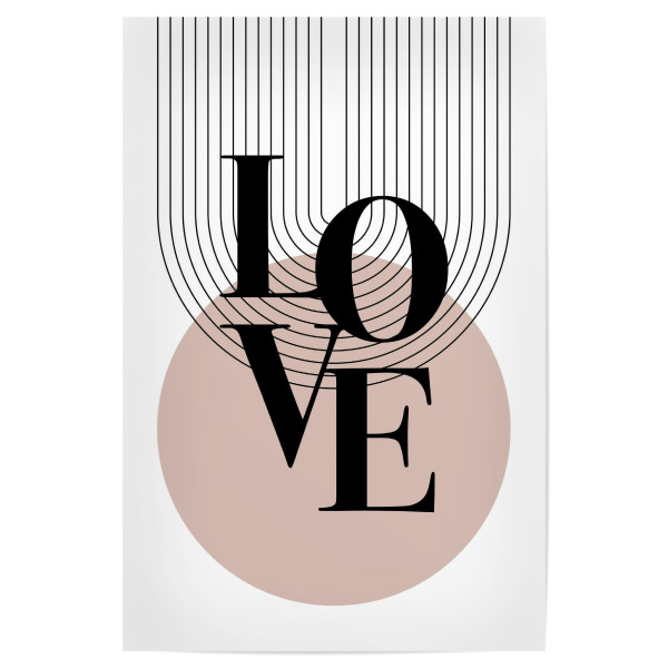 Poster "Love / Liebe abstrakt" artboxONE - Typografie,Liebe,Buchstaben