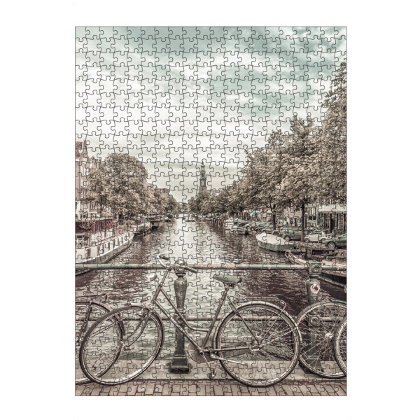 Puzzle Ravensburger "Amsterdam - urbaner Vintage-Stil" artboxONE - Architektur,Städte / Amsterdam