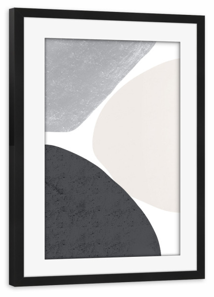 Poster mit Rahmen schwarz "High enough" artboxONE - Abstrakt - Abstrakt,Textur,Kunstwerk,Innenarchitektur,Wanddekoration,Wohnkultur,Dekor,Malerei