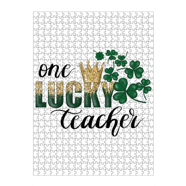 artboxONE Puzzle "Ein glücklicher Lehrer" artboxONE - Lehrersprüche,Buchstaben,Für Mama,Festivals