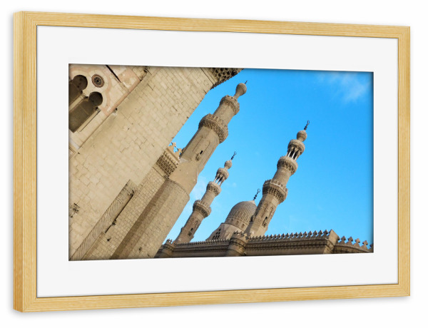 Poster mit Rahmen kiefer "Moschee in Kairo, Ägypten" artboxONE - Reise,Architektur,Reise / Afrika,Reise / Länder