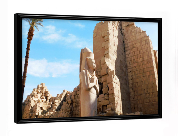 Poster mit schwarzem Rahmen "Temple of Karnak, Egypt" artboxONE - Reise,Architektur,Reise / Afrika,Reise / Länder