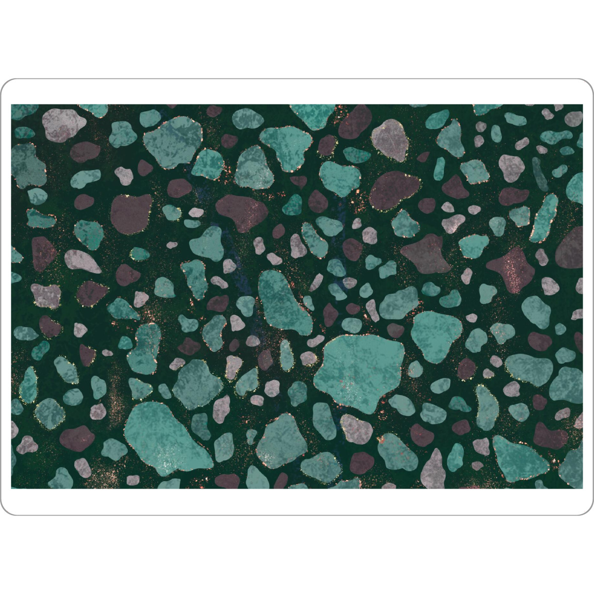 Tischset "Terrazzo Green Symphony" artboxONE - Abstrakt