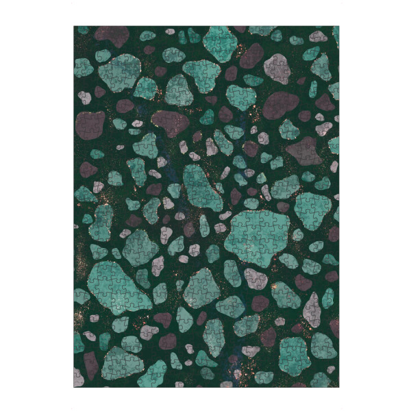 Puzzle Ravensburger "Terrazzo Green Symphony" artboxONE - Abstrakt