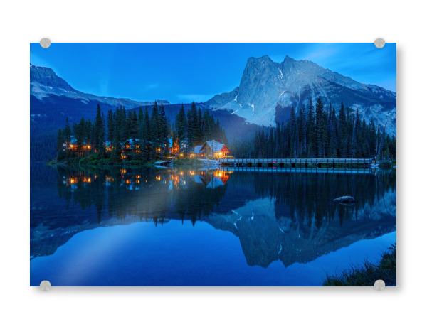 Acrylglasbild "Der Emerald See" artboxONE - Natur,Reise - Kanada,Rocky mountains,Bergsee,Lake emerald,Natur,Landschaft