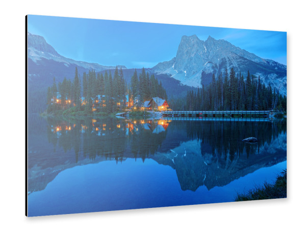 Alu-Dibond "Der Emerald See" 30x20 cm artboxONE