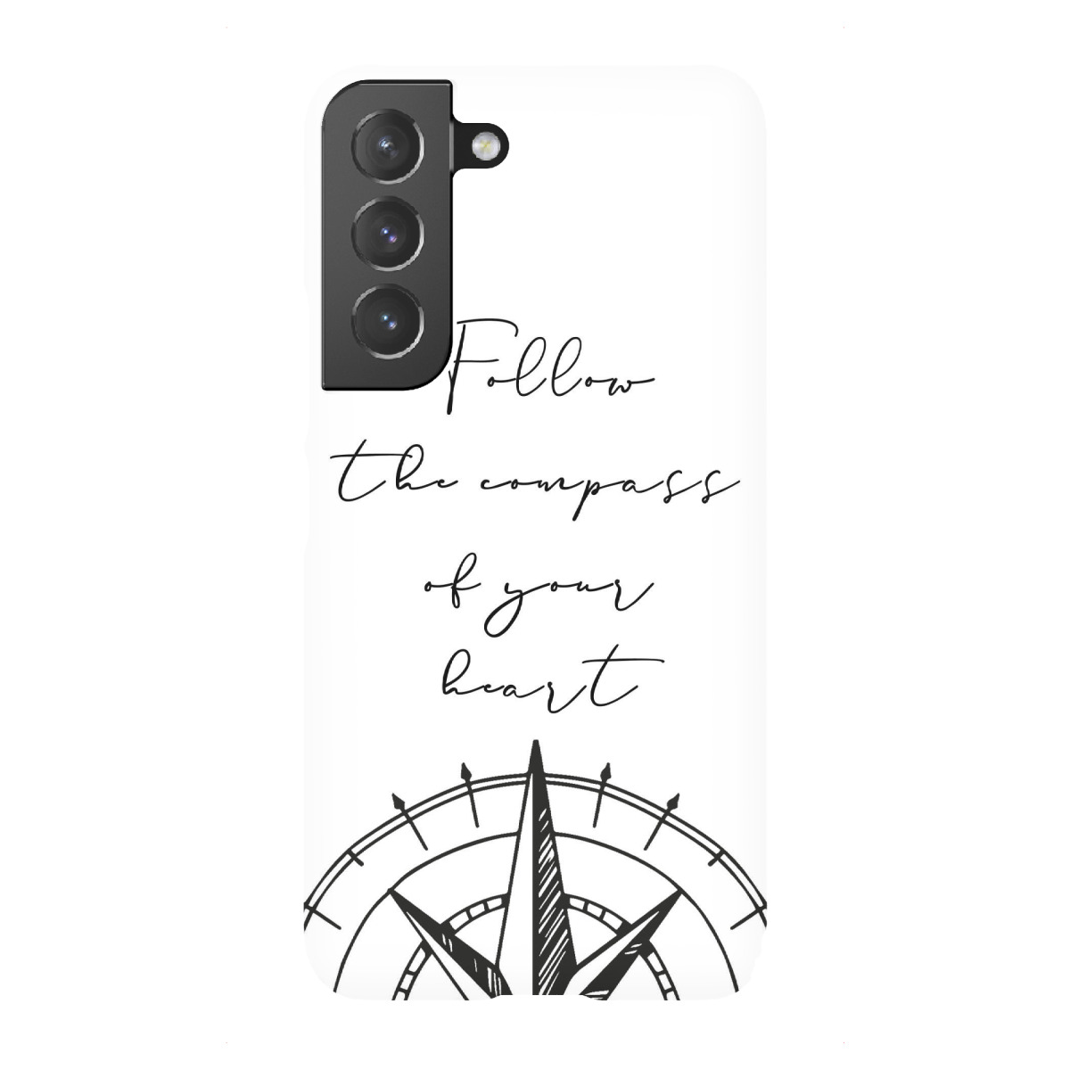 "Follow the compass of your heart"für Samsung Galaxy - Premium-Case Handyhülle artboxONE