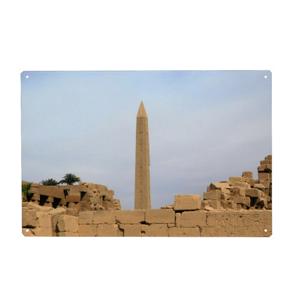 Metall Poster "Obelisk in Karnak" artboxONE - Reise,Architektur,Reise / Afrika,Reise / Länder