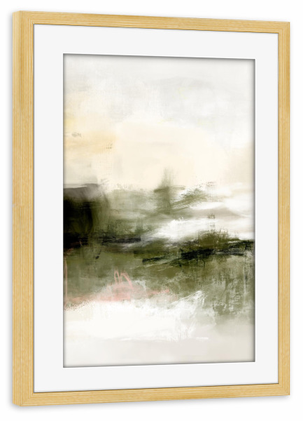 Poster mit Rahmen kiefer "Nr. 03 Verstand" artboxONE - Abstrakt - Abstrakt,Textur,Kunstwerk,Innenarchitektur,Wanddekoration,Wohnkultur,Dekor,Malerei