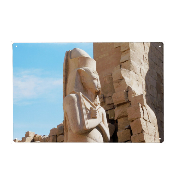 Metall Poster "Ramses Statue" artboxONE - Reise,Architektur,Reise / Afrika,Reise / Länder