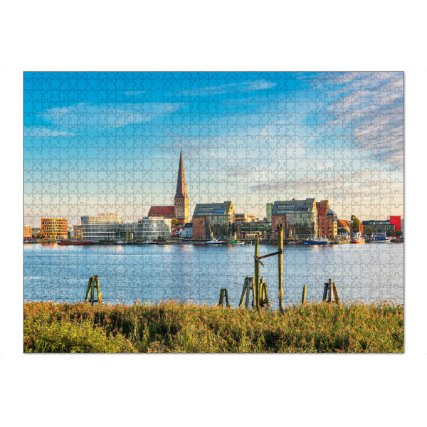 Puzzle Ravensburger "Schilf, Dalben, Warnow, Rostock" artboxONE - Natur,Reise,Architektur,Städte / Weitere