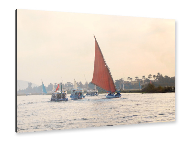 Alu-Dibond "Segler auf dem Nil" 30x20 cm artboxONE