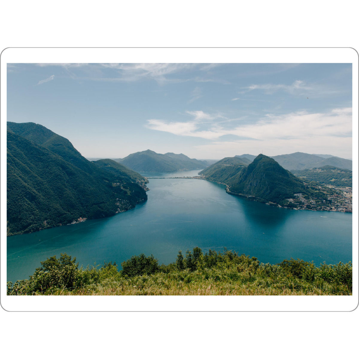 Tischset "Bergpanorama Luganer See" artboxONE - Natur,Reise