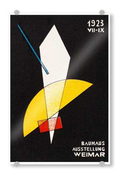 Acrylglasbild "Bauhaus - Weimar No. Uno" artboxONE - Typografie,Abstrakt - Ausstellung,Kunstdruck,Exhibition,Typografie,Bühne,Modern,Gallerie,Bauhaus