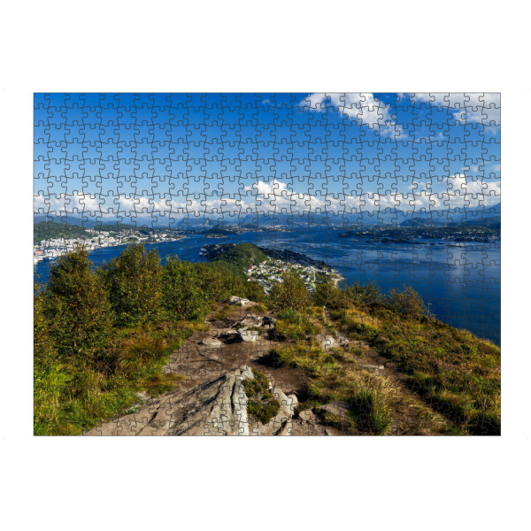 Puzzle Ravensburger "Fjordblick bei Alesund" artboxONE - Natur,Reise,Reise / Strand und Meer,Reise / Länder,Städte / Weitere