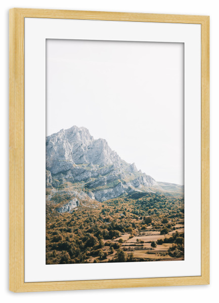 Poster mit Rahmen kiefer "Berg in den Picos de Europa" artboxONE - Natur,Reise,Reise / Länder