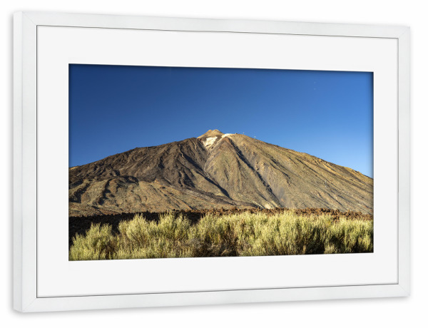 Poster mit Rahmen weiß "Berg Teide" artboxONE - Natur - Teide nationalpark,Teneriffa,Kanarische inseln,Spanien,Teide,Berg