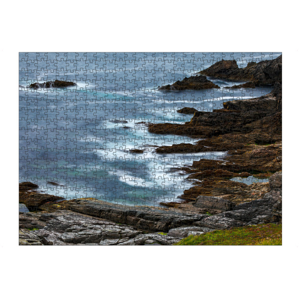 artboxONE Puzzle "Die Felsenküste von Irland" artboxONE - Natur - Küste,Riff,Kliff,Meer,Ozean,Wellen,Irland,Felsenküste,Strand,Atlantik