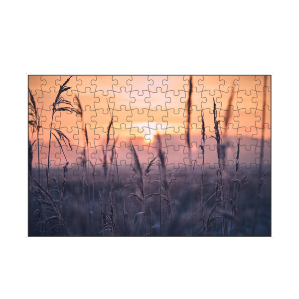 artboxONE Puzzle "Frost im Schilfgras am Morgen" artboxONE - Natur