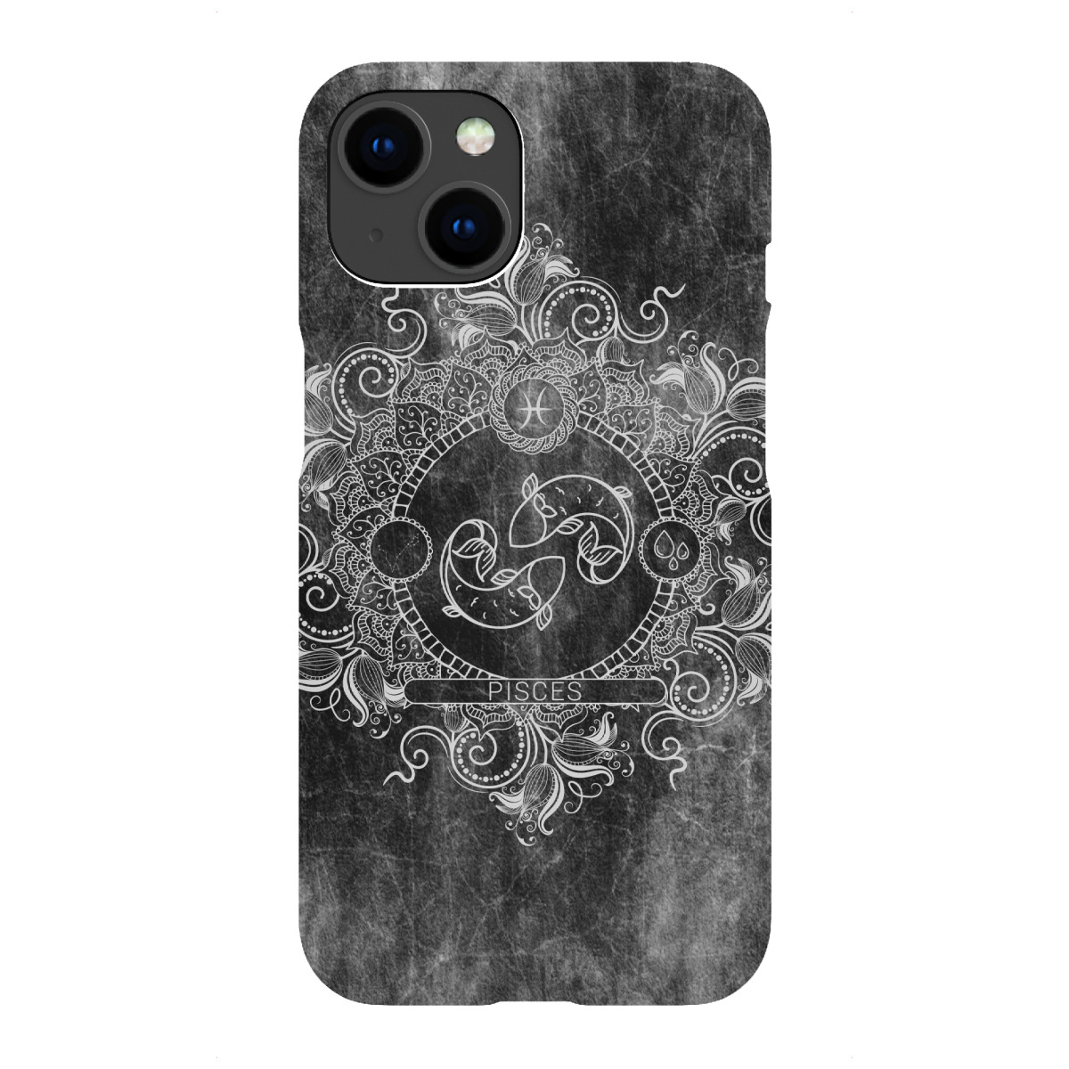 "Tierkreis - Kohle - Fische"für iPhone - Premium-Case Handyhülle artboxONE