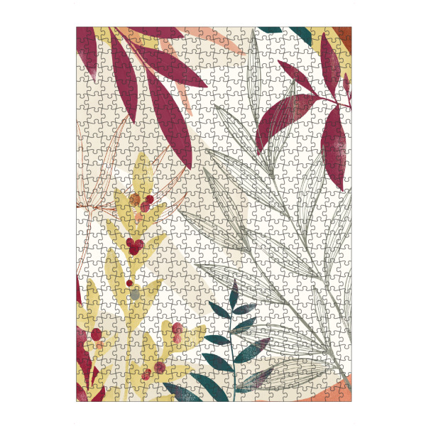 Puzzle Ravensburger "Abstrakte Pflanzen bunt" artboxONE - Natur,Floral,Abstrakt