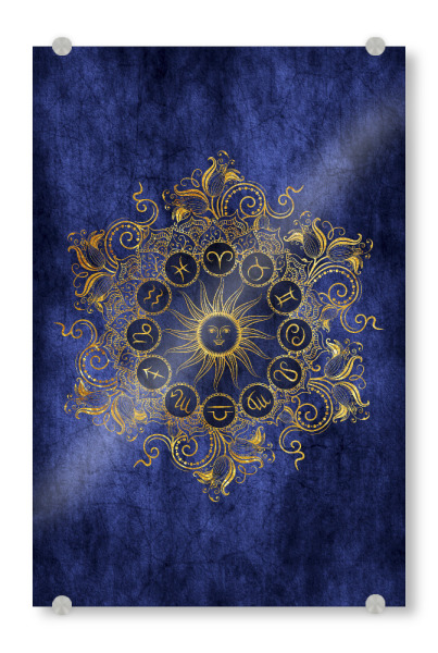 Acrylglasbild "Tierkreis - Ozean - Alle" artboxONE - Natur,Floral,Abstrakt