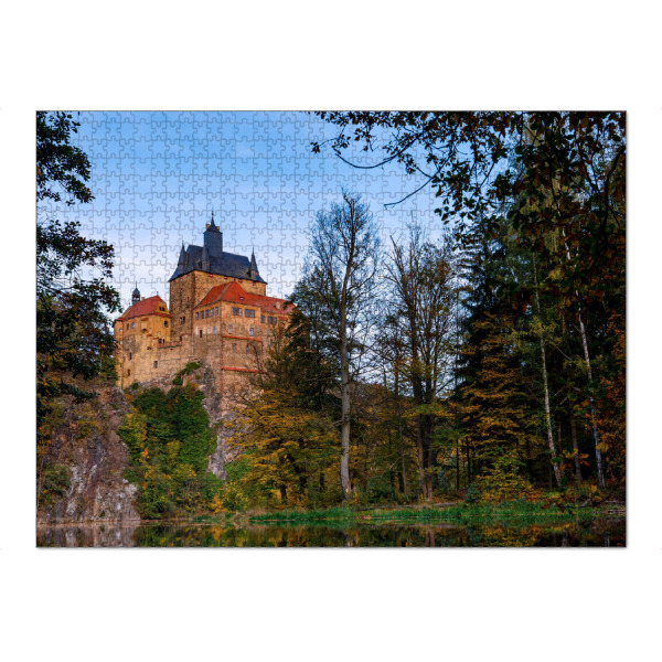 Puzzle Ravensburger "Der Kriebstein" artboxONE - Architektur - Kriebstein,Burg,Ritterburg,Sachsen,Zschopau,Burg kriebstein,Deutschland