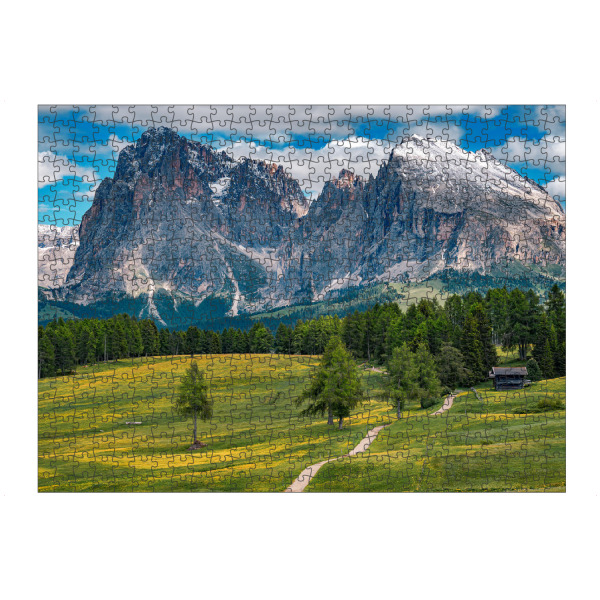artboxONE Puzzle "Seiser Alm im Frühling" artboxONE - Natur,Reise / Länder