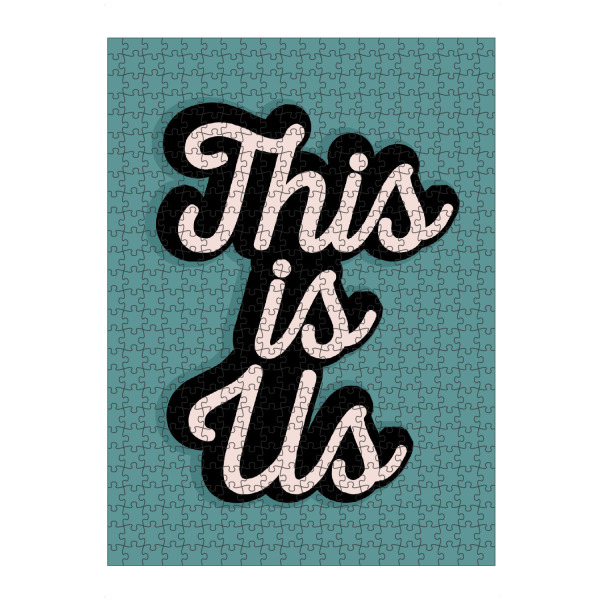 artboxONE Puzzle "Das sind wir" artboxONE - Typografie - Familie,Freunde,Sei du,Positiv - Bild familie