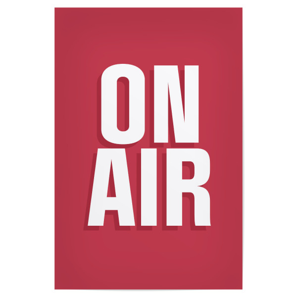 Poster "Auf Sendung" artboxONE - Typografie,Film,Musik - Filme,Filme,On air,Schauspielerin,Schauspieler