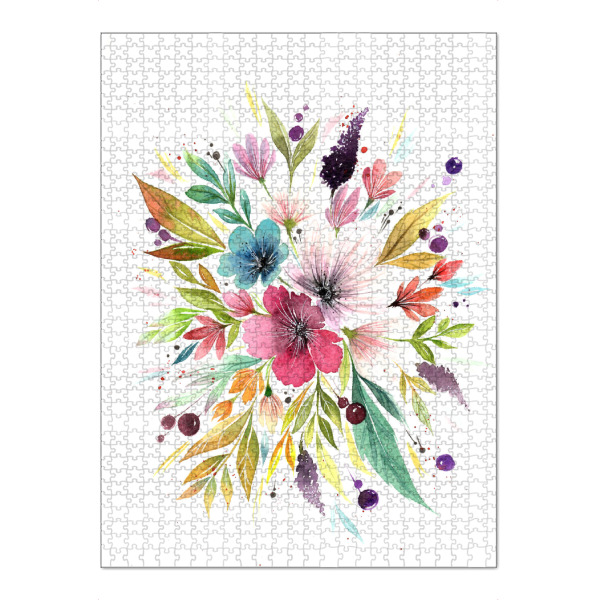Puzzle Ravensburger "Esther Meinl - Frühlingsstrauß" artboxONE - Natur,Floral - Blume,Blumenstrauß,Natur,Blüte,Botanik,Blühen - Bild blume