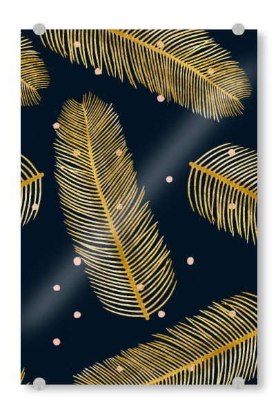 Acrylglasbild "Palmy Nacht" artboxONE - Natur,Weihnachten