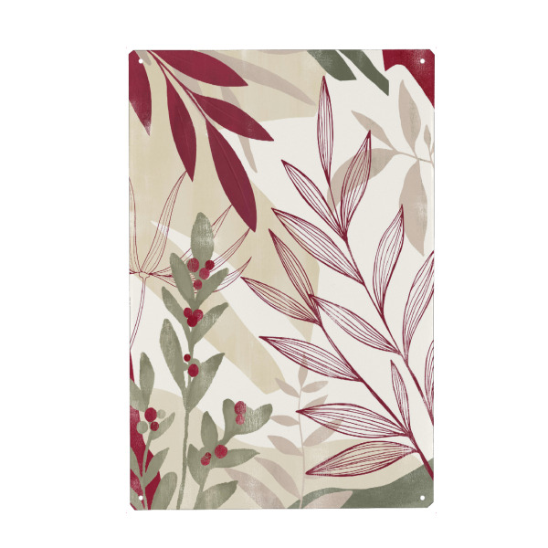 Holzbild "Abstrakte Blume Magenta B" artboxONE - Natur,Abstrakt