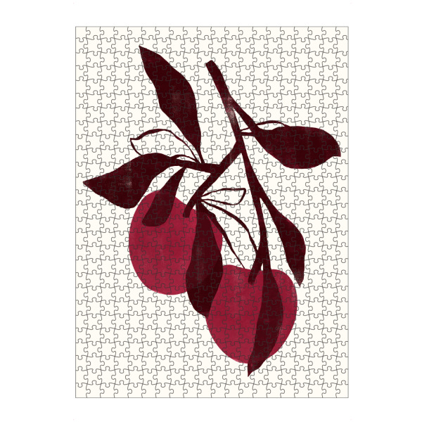 Puzzle Ravensburger "Abstrakt Kirsche Magenta" artboxONE - Abstrakt,Essen & Trinken / Obst & Gemüse