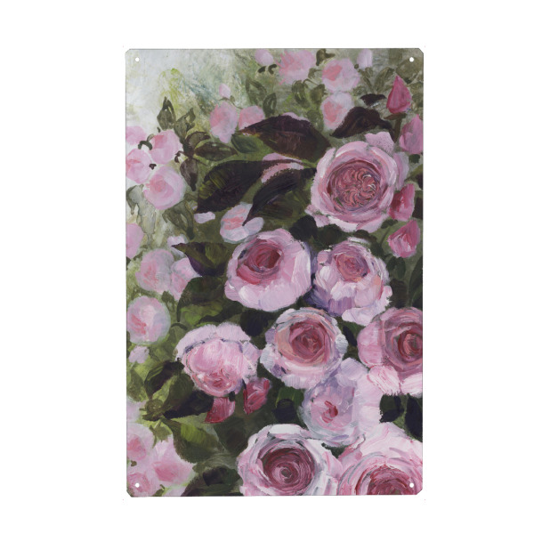 Holzbild "Aurorie malerische Rosen" artboxONE - Floral