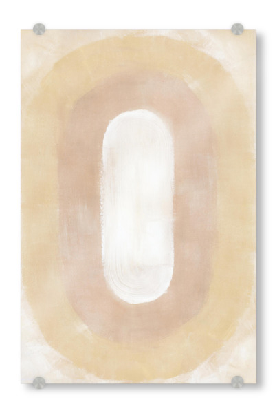Acrylglasbild "Myung-Ovale" artboxONE - Abstrakt - Ovale,Formen,Grafik,Geometrie,Boho,Böhmisch,Farbverlauf,Beunruhigt,Textur,Striche,Konzentrisch