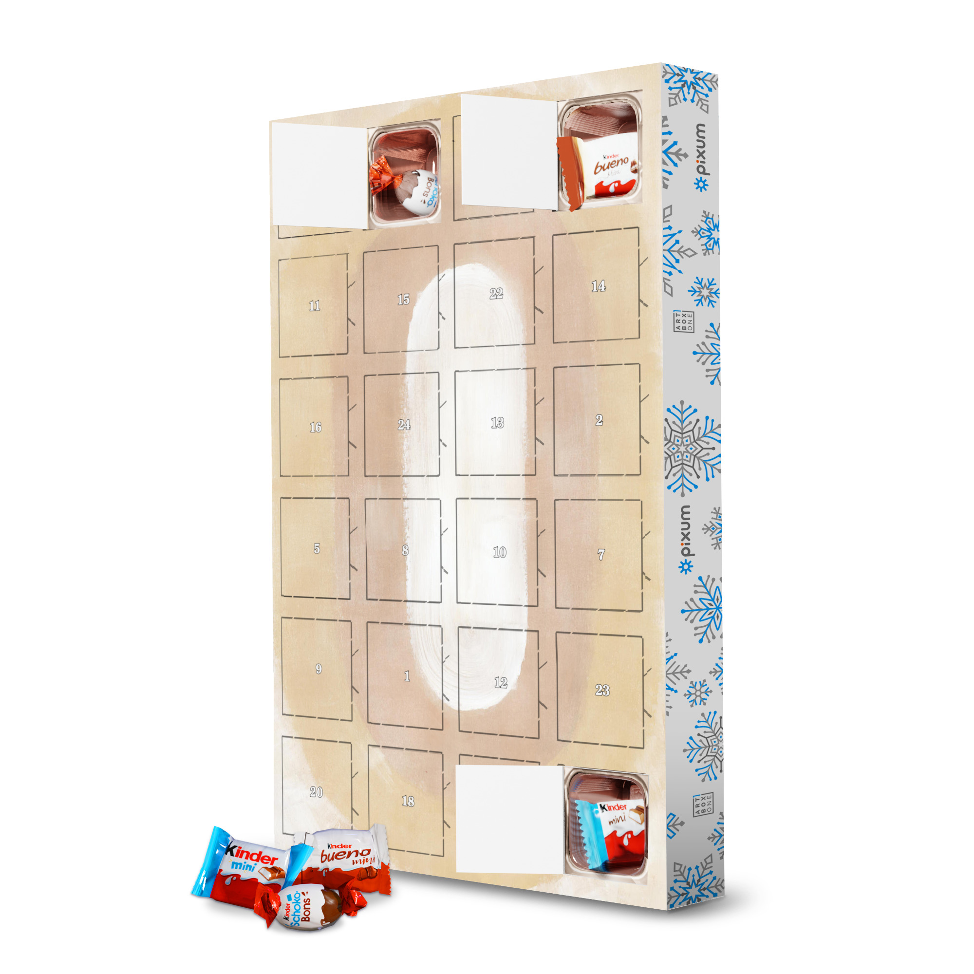 Adventskalender mit Produkten von Kinder Myung-Ovale artboxONE Adventskalender Abstrakt