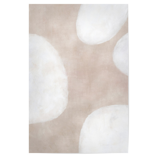 Poster "Jae Ovale" artboxONE - Abstrakt - Ovale,Abstrakt,Textur,Malerische,Formen,Grafik,Taupe,Neutrale,Beunruhigt