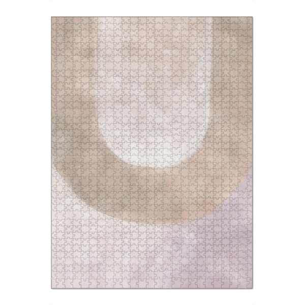 Puzzle Ravensburger "Jiah-Bogen" artboxONE - Abstrakt - Lila,Farbverlauf,Ombre,Geometrie,Formen,Grafik,Abstrakt,Boho,Bohème,Taupe - Bild lila