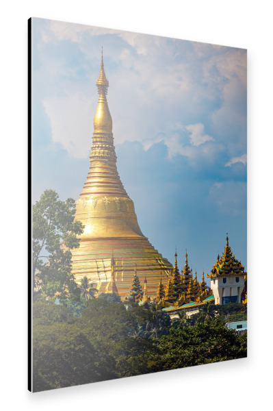 Alu-Dibond "Shwedagon Pagode" 30x20 cm artboxONE